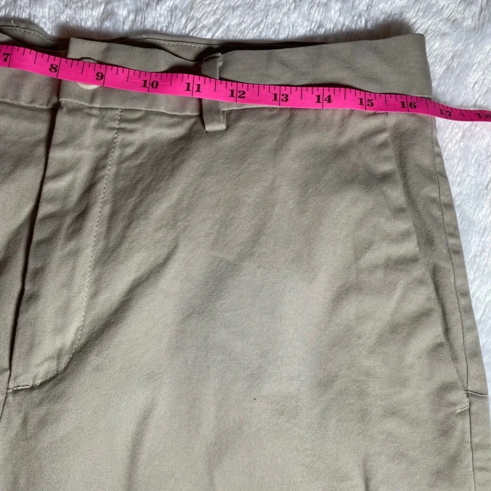 Banana Republic Emerson Shorts Mens 33 Khaki Tan‎ Cotton Stretch Chino Preppy